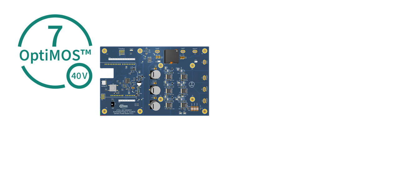 带有最新OptiMOS™ 7 MOSFET 的评估板