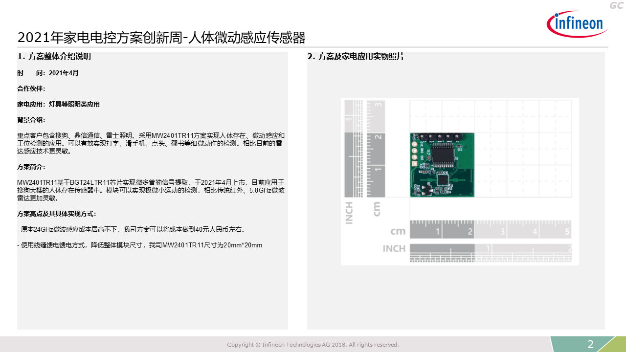 2021 Innovation Week Human Body Micro Motion Sensor Introduction
