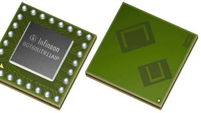 XENSIVâ„¢ 60 GHz radar sensor BGT60UTR11AIP