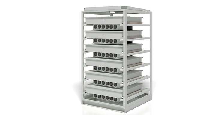 Daihens unit-type power conditioner for grid storage batteries