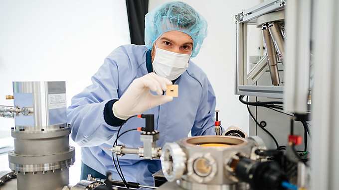 Engineer with Quantum Chip