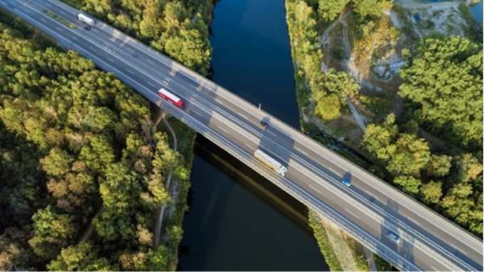 高速公路鸟瞰图