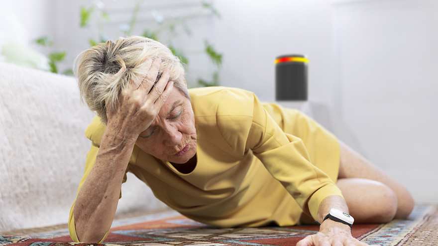 跌倒的女士