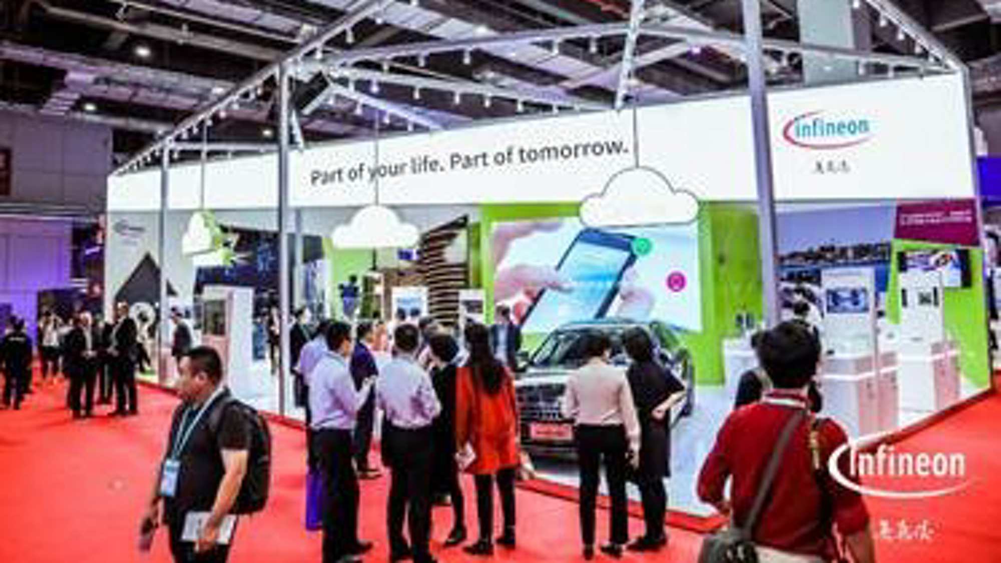 Infineon booth attracted visitors