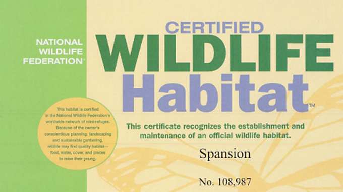 Austin site certified as a wildlife habitat